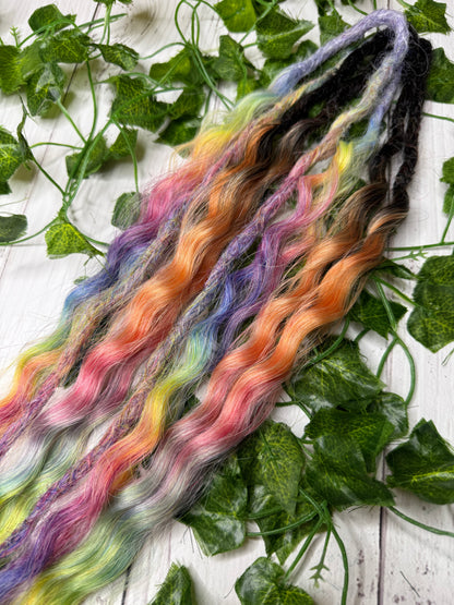 Set of 4, 54-55cm Cosmic Veil Mixed Texture Synthetic Extensions