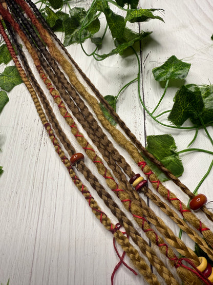 Set of 7, 64-70cm Natural Blend Synthetic Extensions