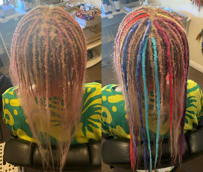 Set of 9 55-62cm Purple Mermaid Extensions (only available for online purchase)