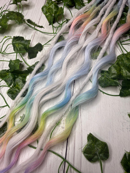Set of 4, 53-60cm Pastel Whisper Mixed Texture Synthetic Extensions
