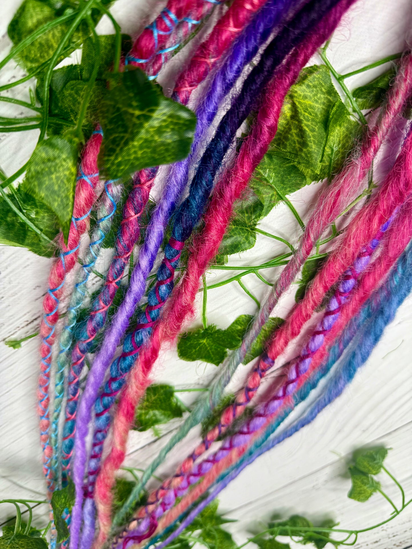 Set of 6, 52-58cm Soft Colourful Synthetic Extensions (only available for online purchase)