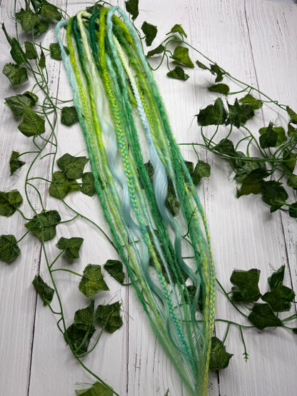 Set of 7, 55-61cm Pastel Lagoon Blend Mixed Texture Synthetic Extensions