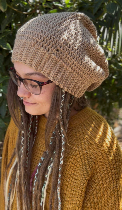 Light Brown Handmade Beanie