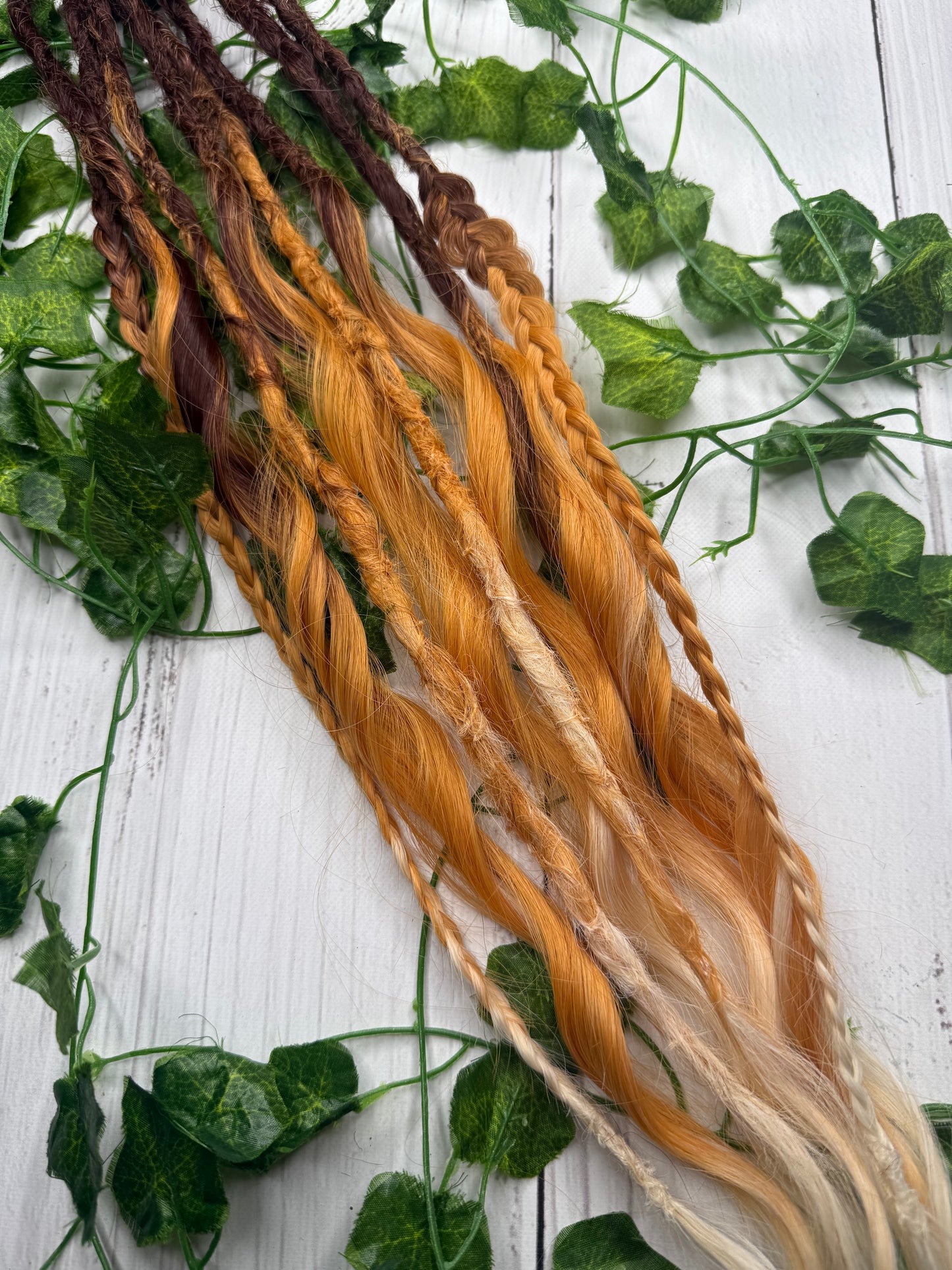 Set of 6, 60-65 Honeycomb Blend Mixed Texture Synthetic Extensions