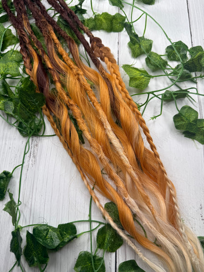 Set of 6, 60-65 Honeycomb Blend Mixed Texture Synthetic Extensions