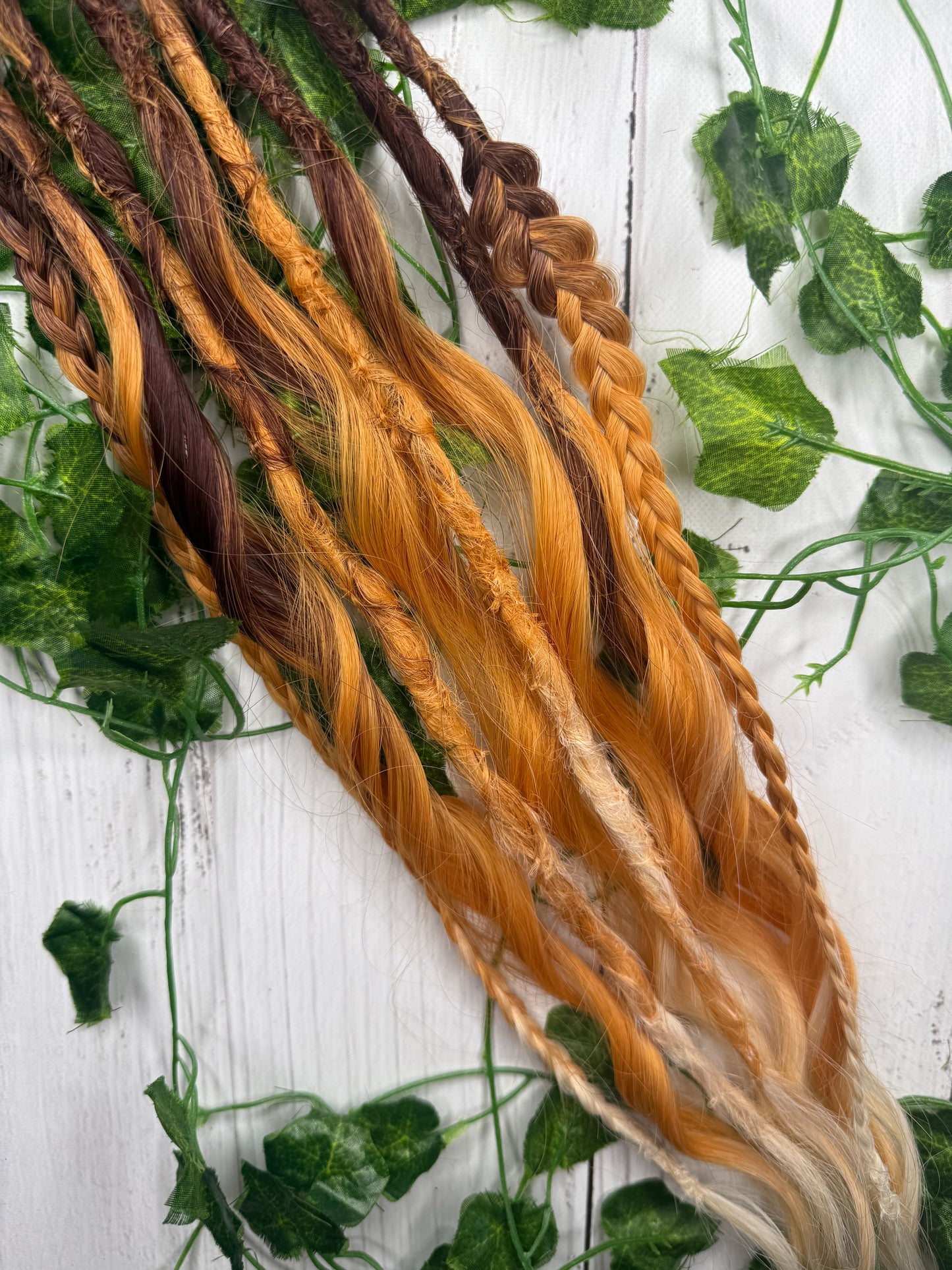 Set of 6, 60-65 Honeycomb Blend Mixed Texture Synthetic Extensions