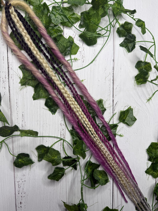 Set of 7, 49-64cm Purple Blend Synthetic Extensions (only available for online purchase)