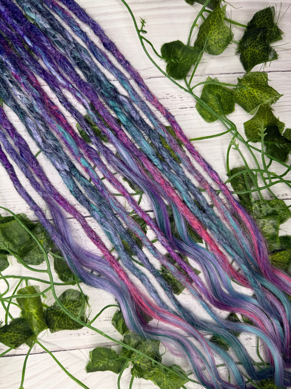 Set of 7, 51-59cm Galactic Garden Mix Texture Synthetic Extensions