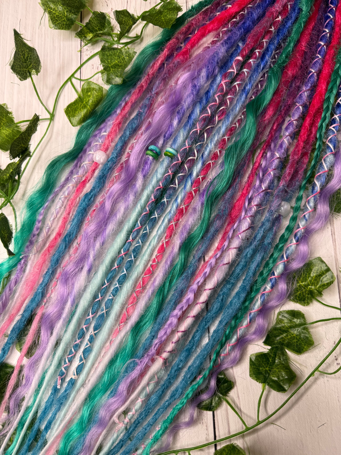 Set of 13, 52-61cm Cosmic Carnival Mixed Texture Synthetic Extensions