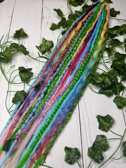 Set of 8, 55-65cm Aurora Skies Mixed Texture Synthetic Extensions