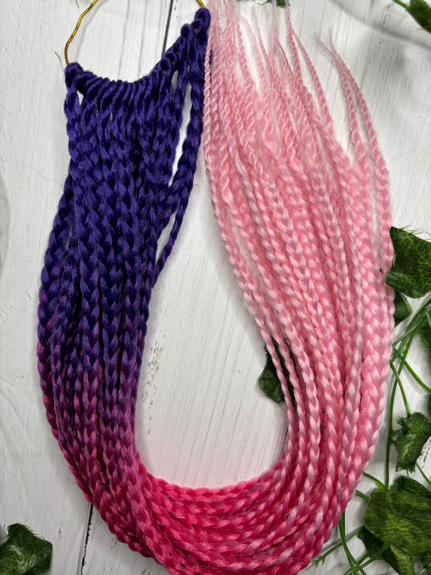 Purple - Pink Reusable Braids