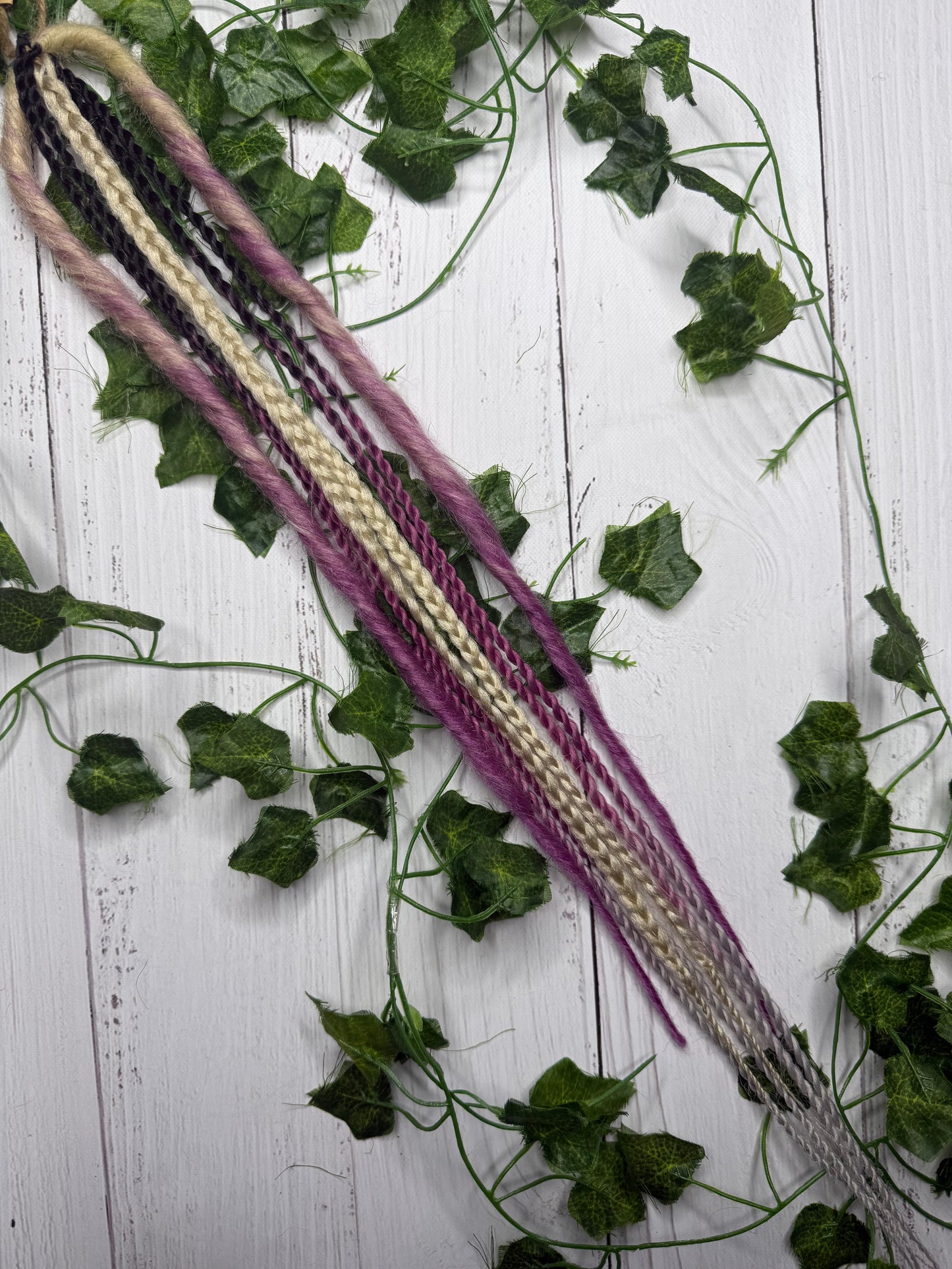 Set of 7, 49-64cm Purple Blend Synthetic Extensions (only available for online purchase)