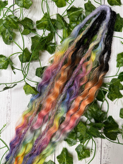 Set of 4, 54-55cm Cosmic Veil Mixed Texture Synthetic Extensions