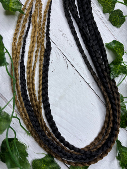 Set of 7, 60-66cm Natural Colour Synthetic Extensions (only available for online purchase)