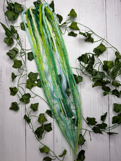 Set of 7, 55-61cm Pastel Lagoon Blend Mixed Texture Synthetic Extensions