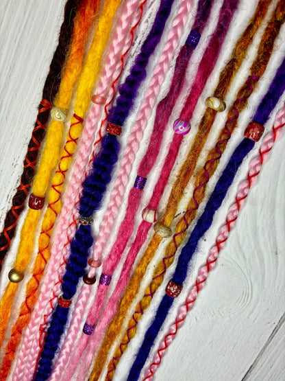 Set of 10, 60cm Summer Sunset Synthetic Extensions