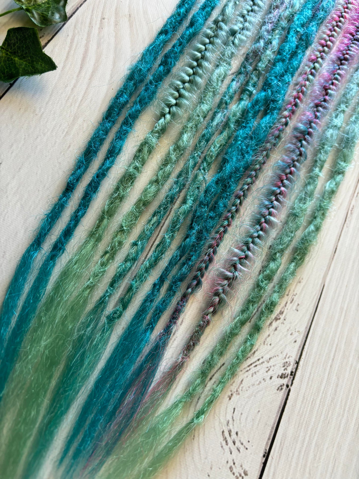 Set of 6, 55-65cm Mermaid Colour Double Ended Extensions
