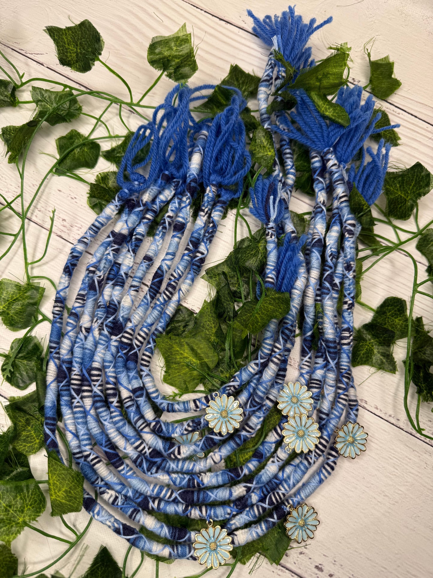 Blue Harmony Dread Wraps