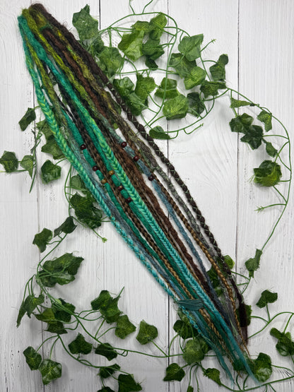 Set of 12, 55-65cm Earthy Blend Synthetic Extensions (only available for online purchase)
