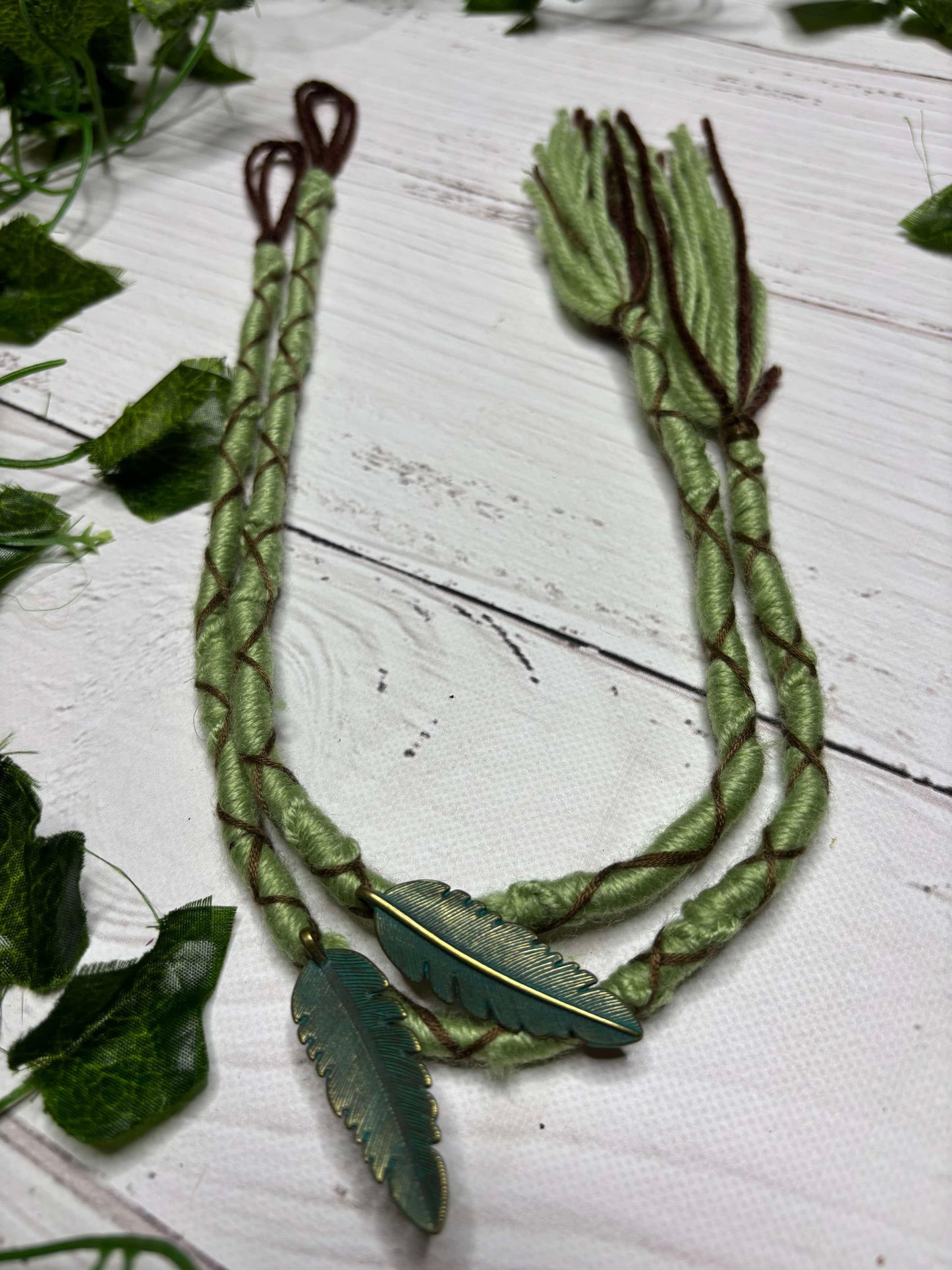 Green Leaf Dread Wrap