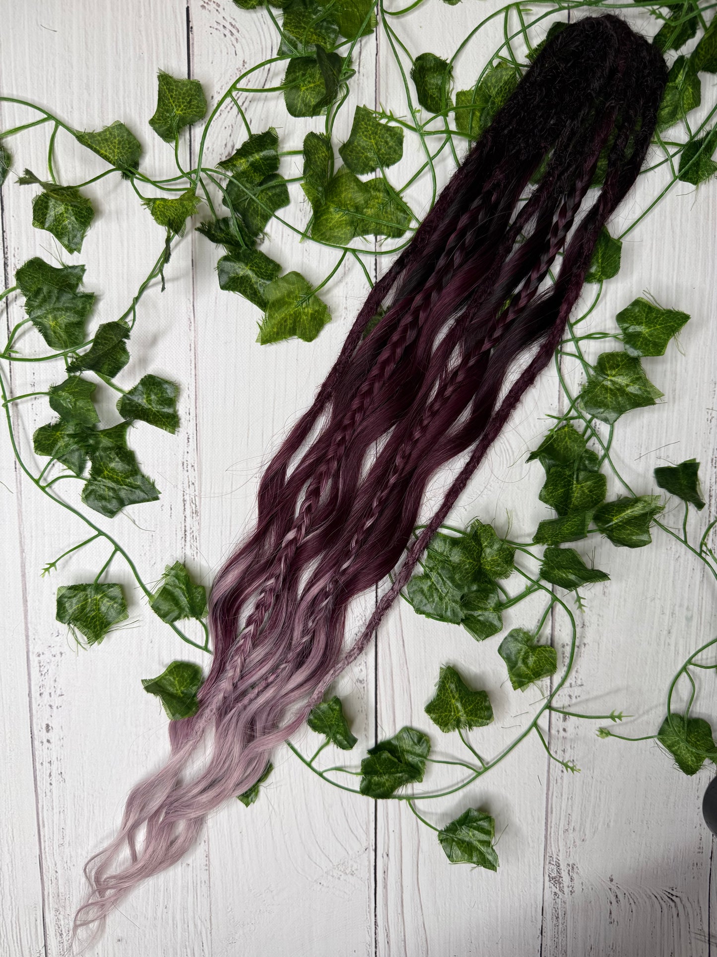 Set of 5, 53-65cm Nocturnal Blush Mixed Texture Synthetic Extensions