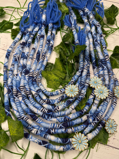 Blue Harmony Dread Wraps