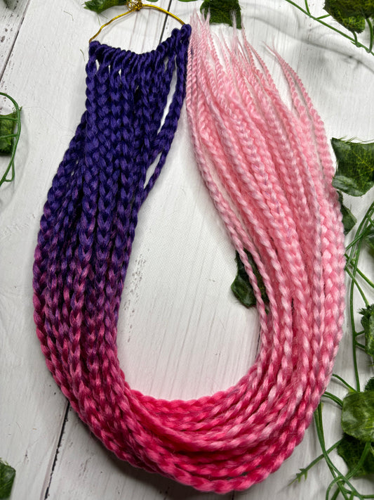 Purple - Pink Reusable Braids