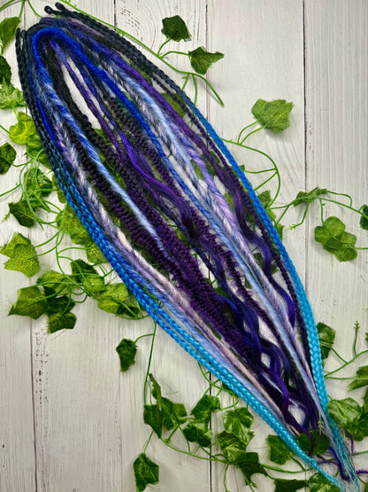 Set of 12, 52-68cm Galaxy Blend Mixed Texture Synthetic Extensions