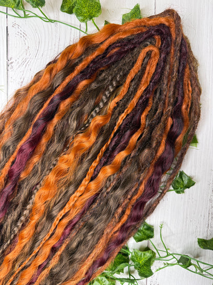 Set of 25, 56-63 Hidden Glow Mixed Texture Synthetic Extensions