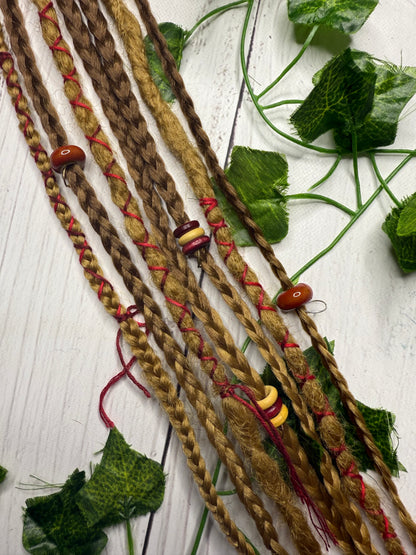 Set of 7, 64-70cm Natural Blend Synthetic Extensions