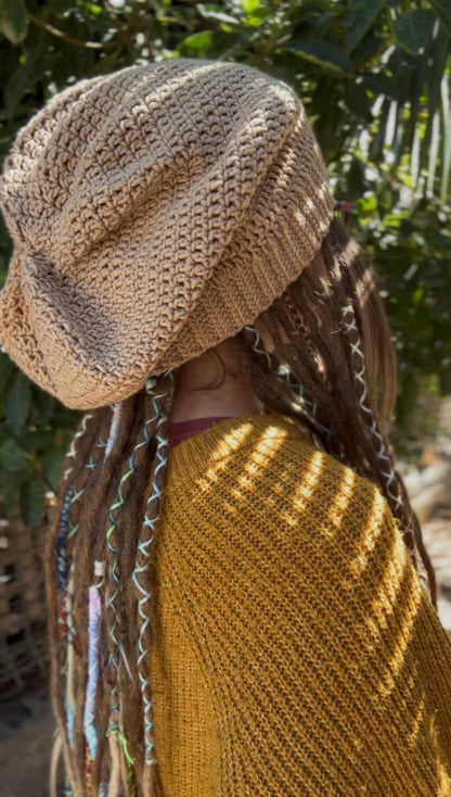 Light Brown Handmade Beanie