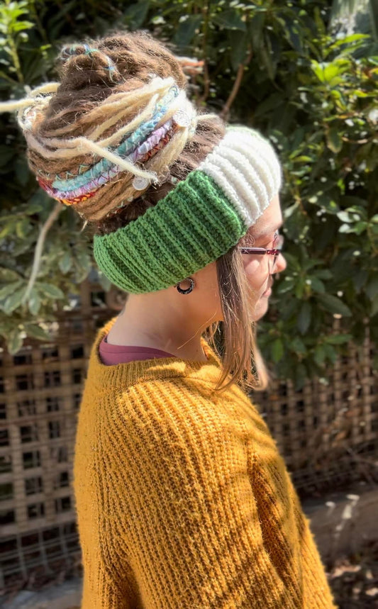 Mixed Green Handmade HeadBand