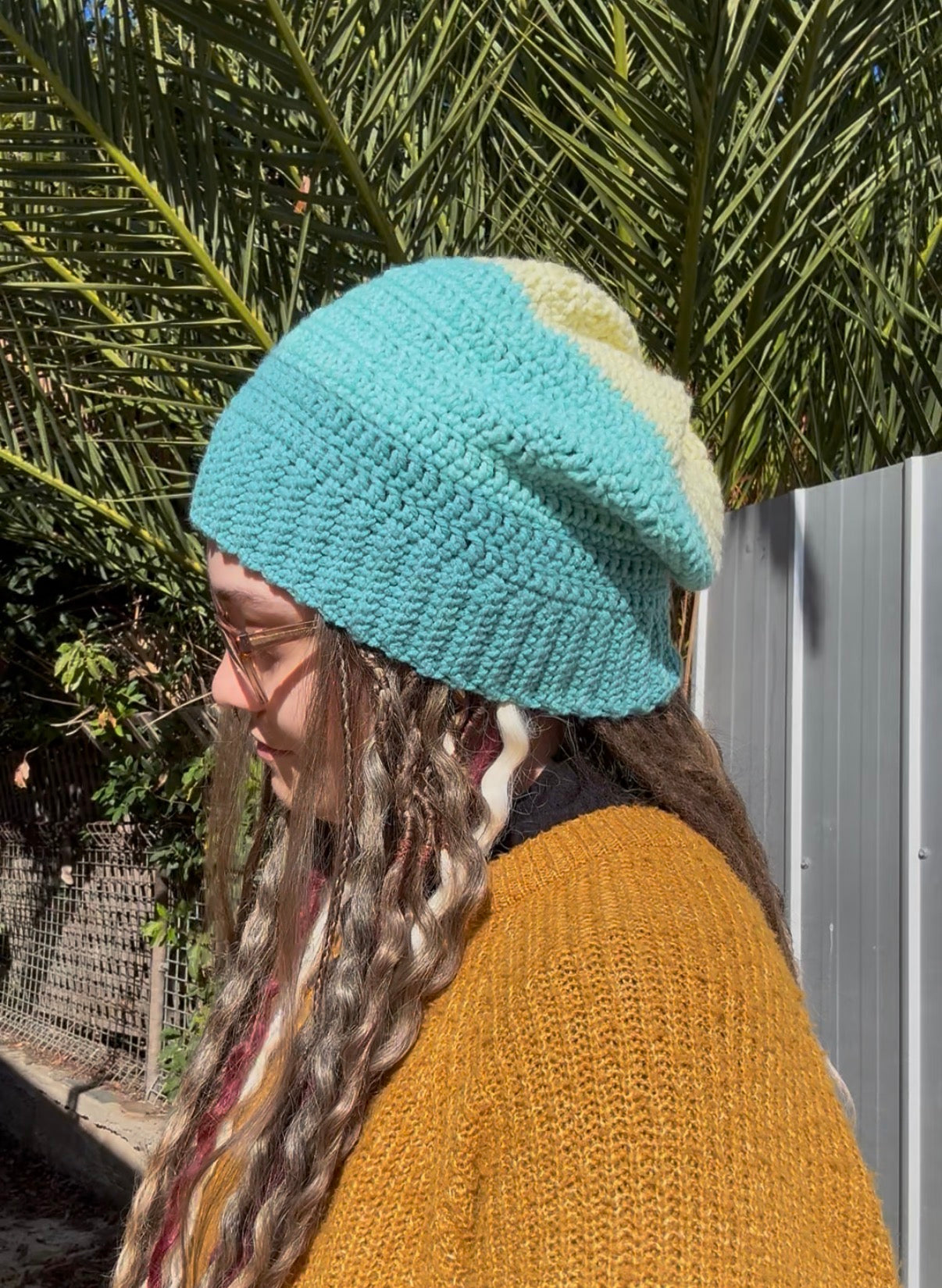 Blue and Yellow Beanie