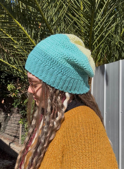 Blue and Yellow Beanie
