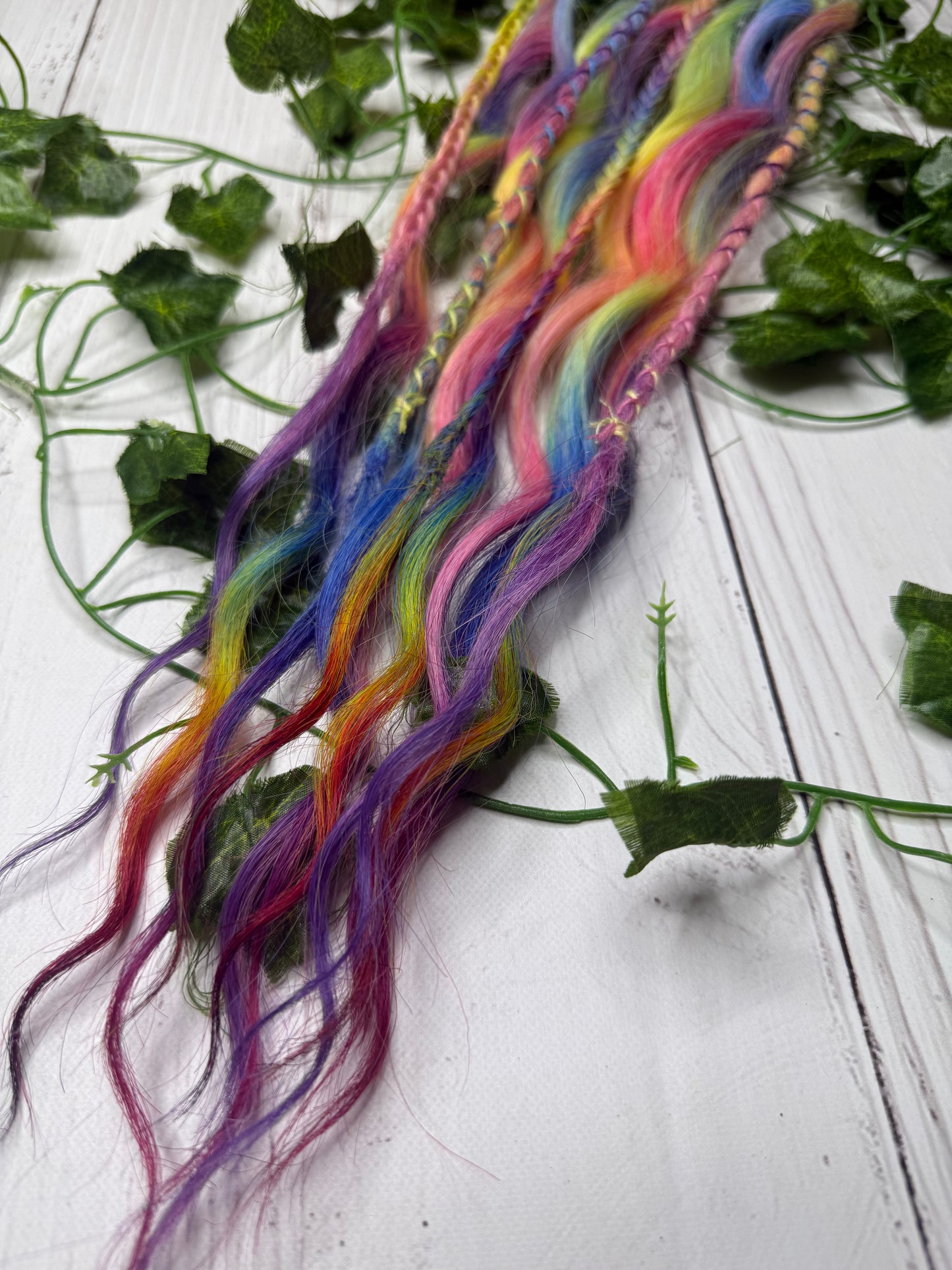 Set of 6, 51-58cm Candy Eclipse Mixed Texture Synthetic Extensions