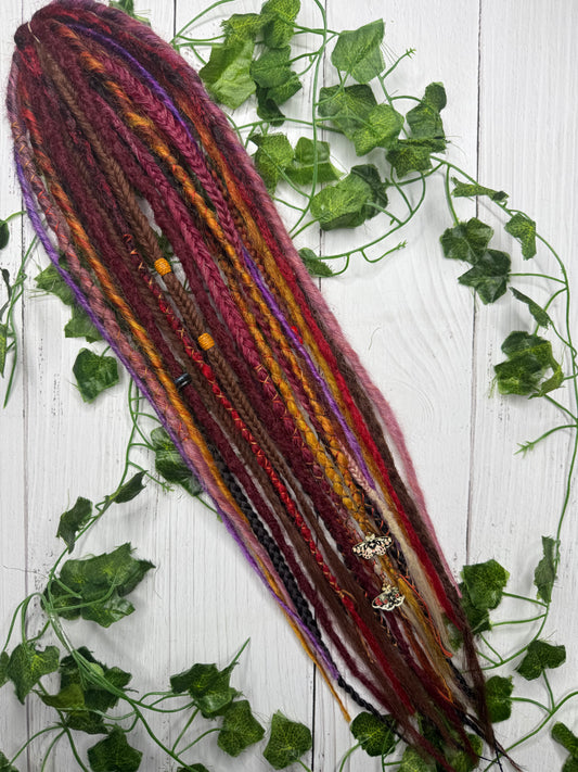 Set of 14, 54-64cm Deep Autumn blend Synthetic Extensions (only available for online purchase)