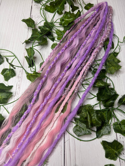 Set of 6, 54-65cm Soft Bloom Mixed Texture Synthetic Extensions