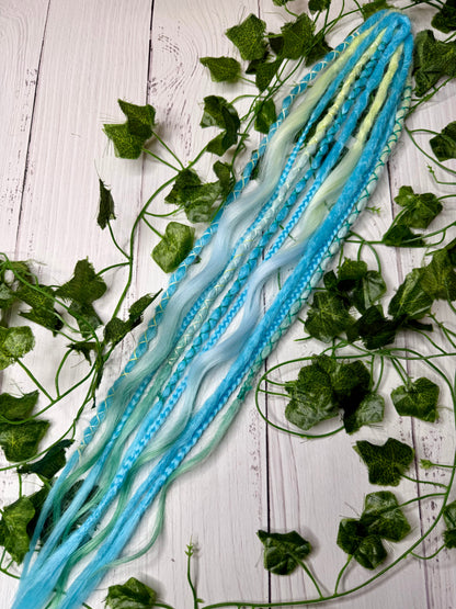 Set of 5, 55-62cm Ocean Breeze Mixed Texture Synthetic Extensions