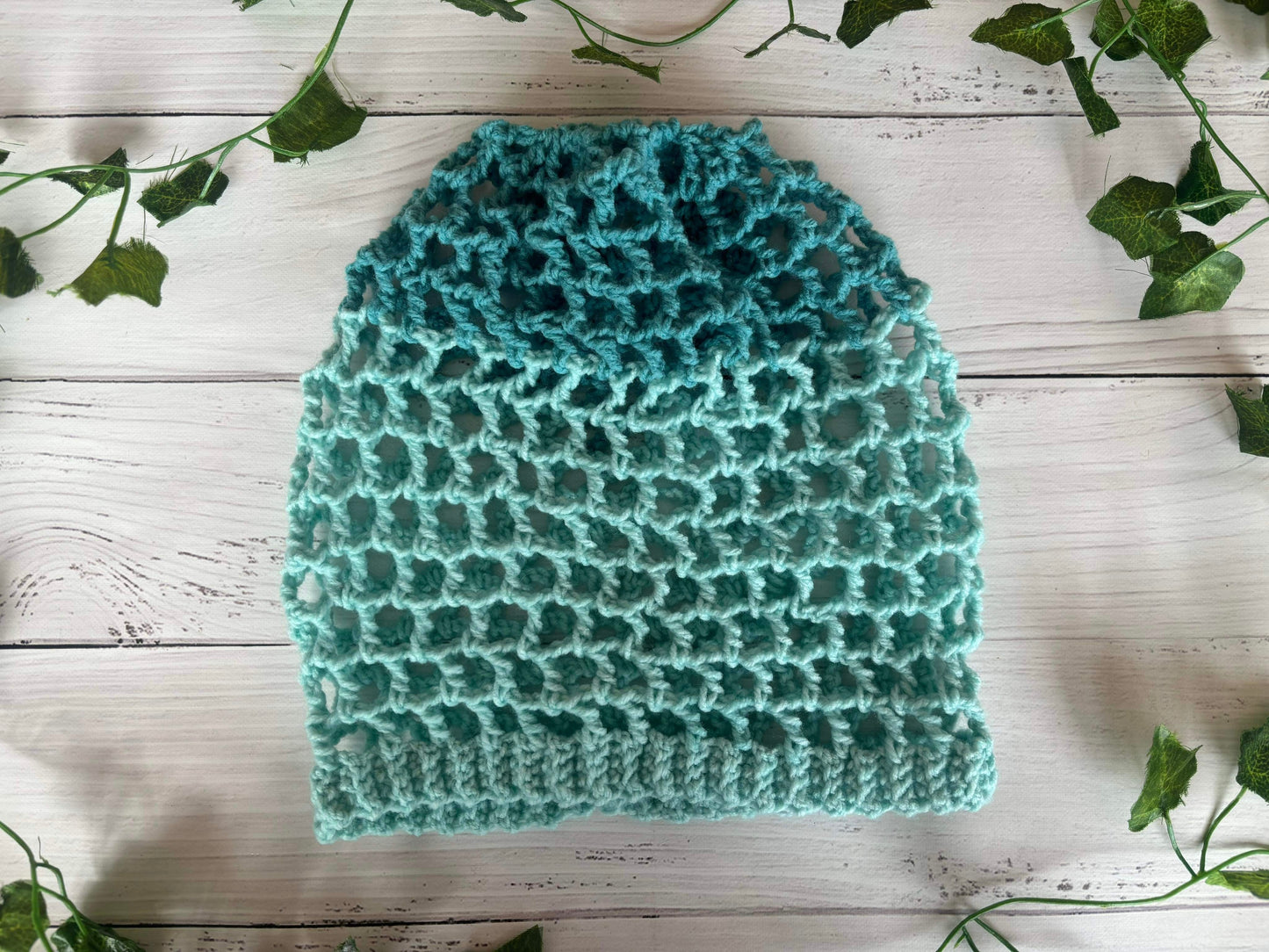 Blue Net Handmade Beanie