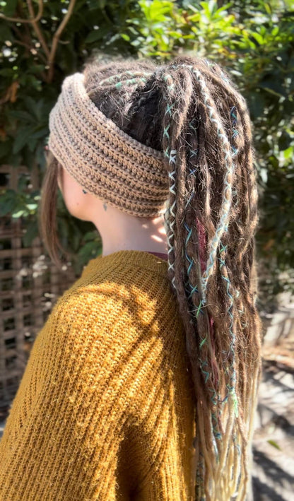 Tan Handmade Headband