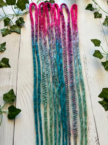 Set of 6, 55-65cm Mermaid Colour Double Ended Extensions