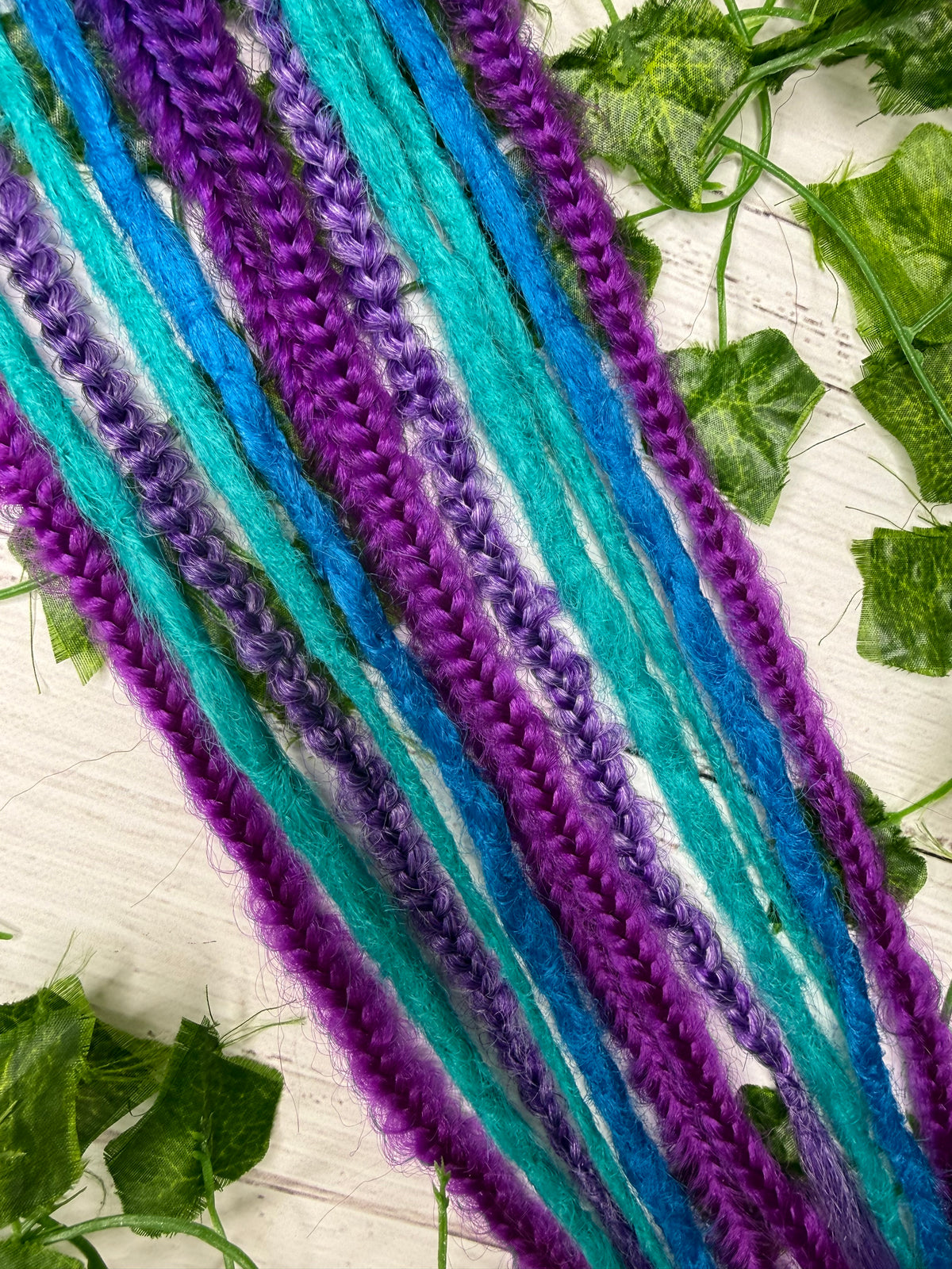 Set of 6, 51-60cm Mystic Tide Mixed Texture Synthetic Extensions