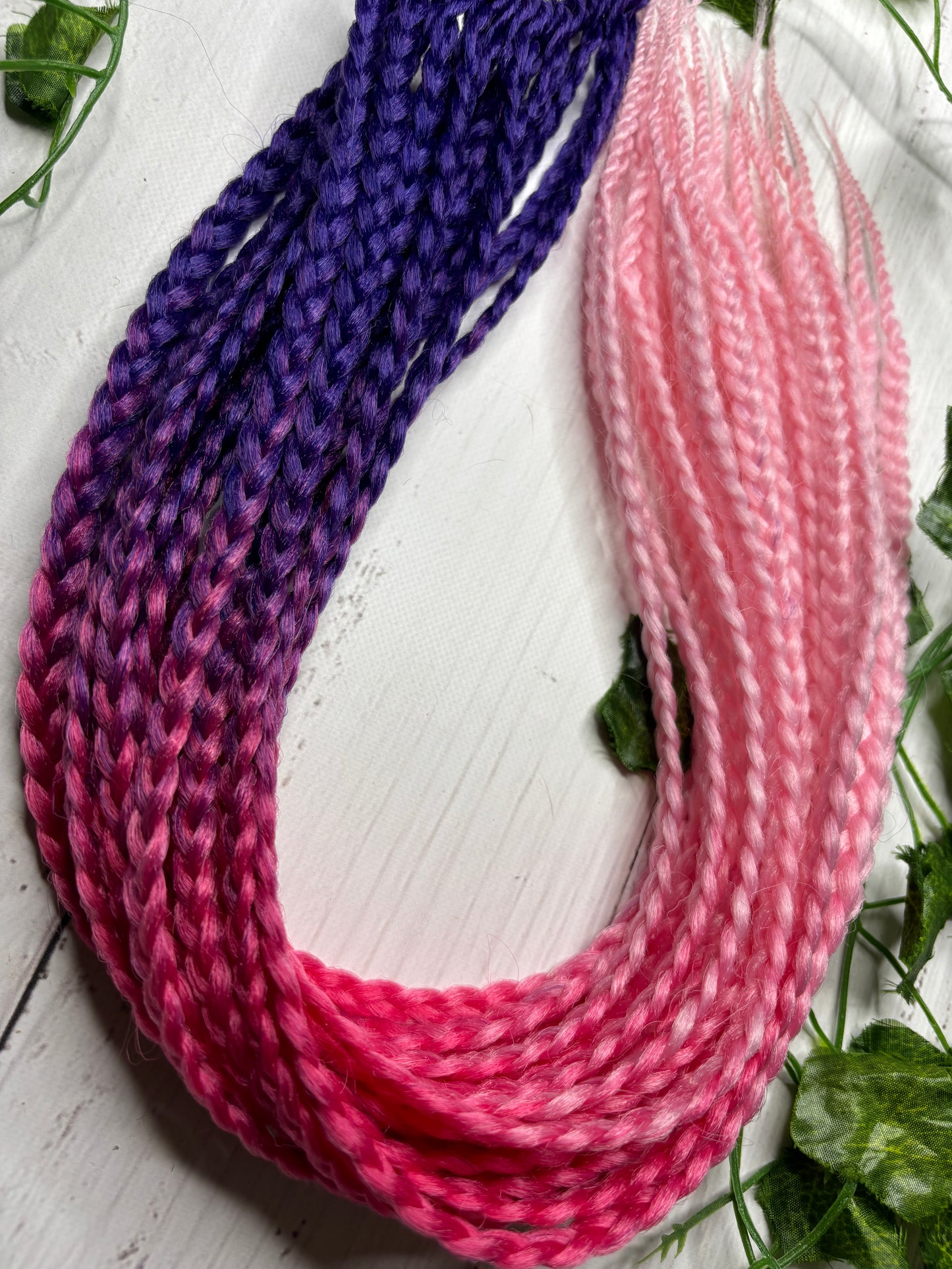 Purple - Pink Reusable Braids