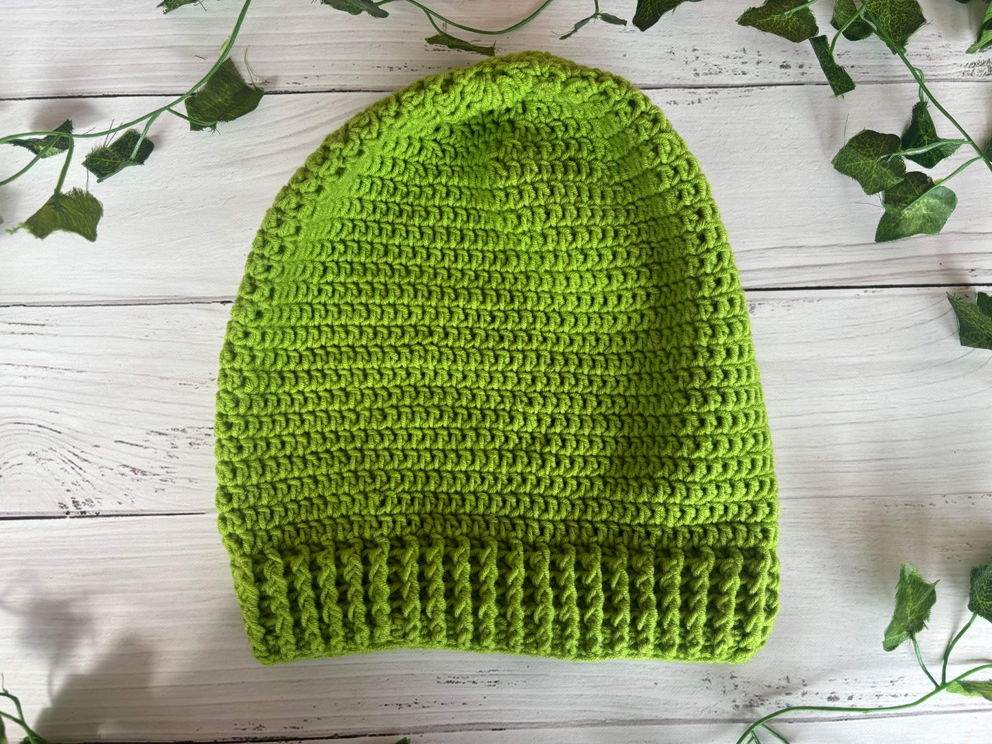 Light Green Handmade Beanie