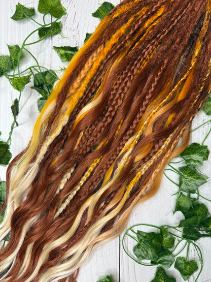 Set of 24, 60-63cm Autumn Canopy Mixed Texture Synthetic Extensions