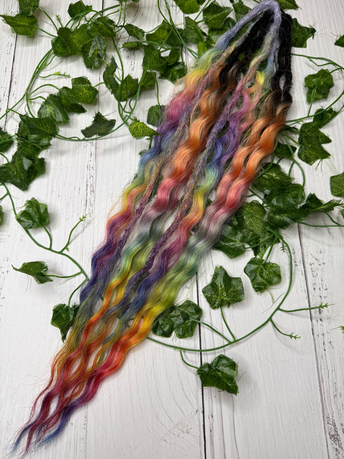 Set of 4, 54-55cm Cosmic Veil Mixed Texture Synthetic Extensions