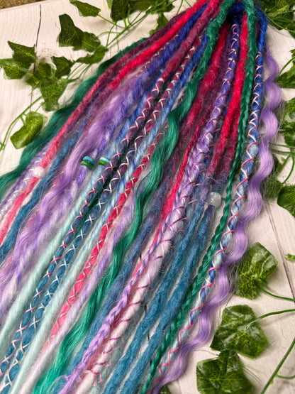 Set of 13, 52-61cm Cosmic Carnival Mixed Texture Synthetic Extensions