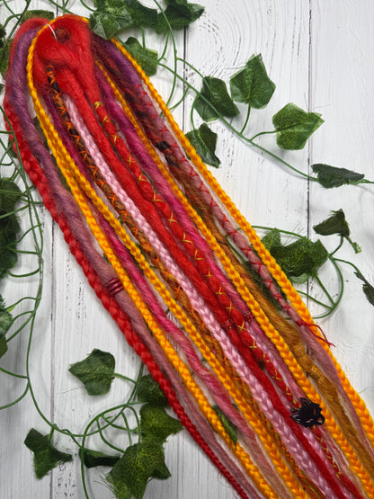 Set of 12, 50-60cm Bright Summery Synthetic Extensions (only available for online purchase)