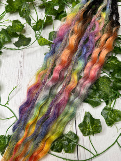 Set of 4, 54-55cm Cosmic Veil Mixed Texture Synthetic Extensions