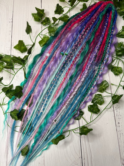 Set of 13, 52-61cm Cosmic Carnival Mixed Texture Synthetic Extensions